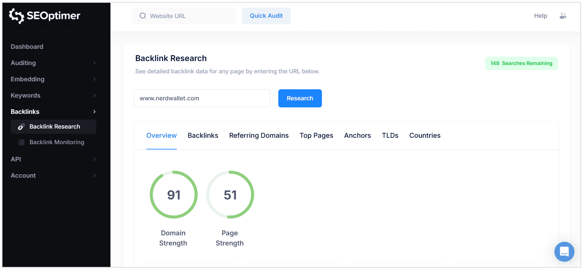 Perfil de link Nerdwallet